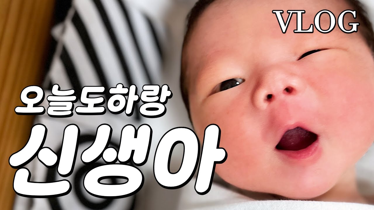 [VLOG] 👶🏻신생아의 하루? 먹고자고싸고 무한반복🍼