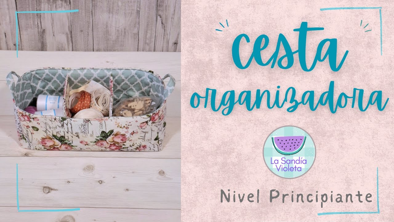 CESTA ORGANIZADORA con varios compartimentos
