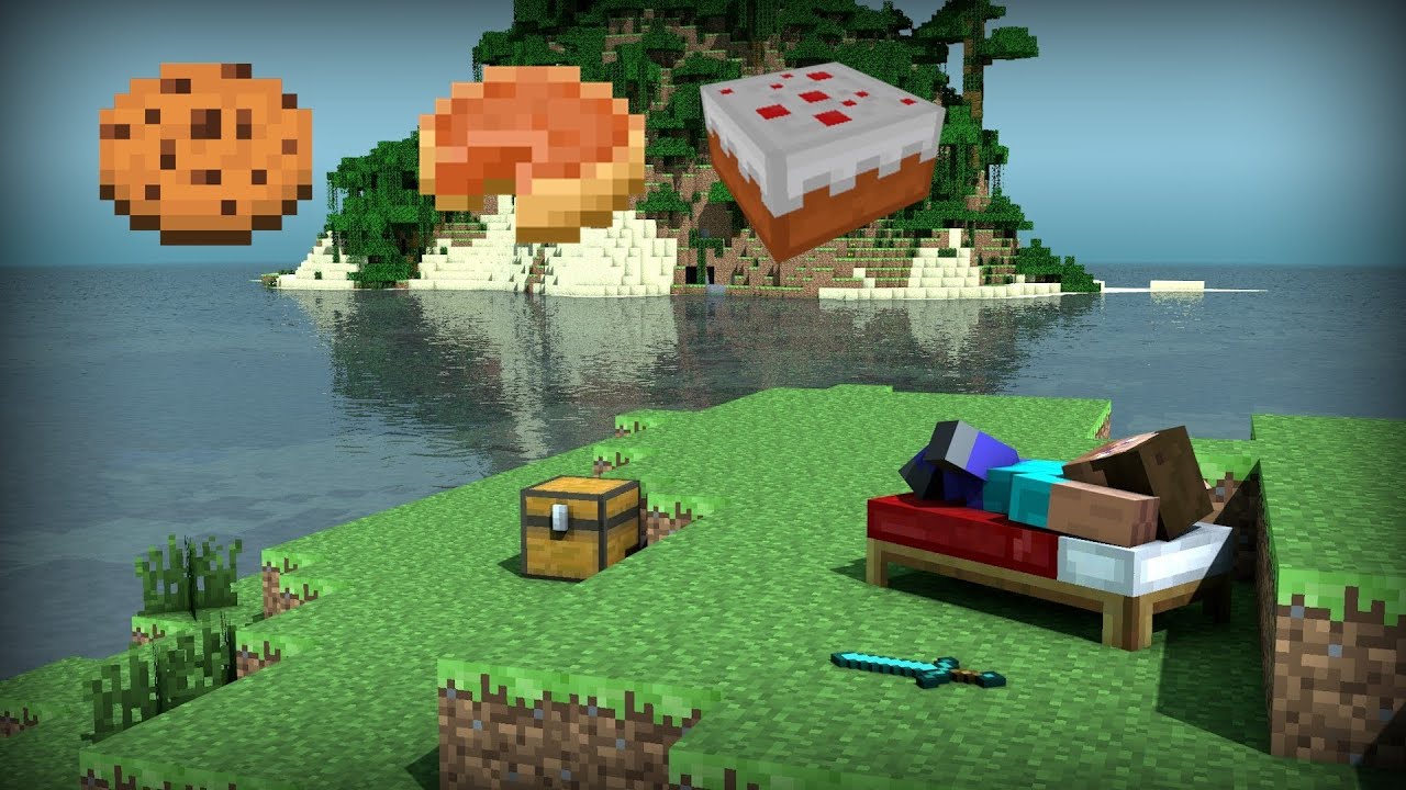 Wie man Kekse, Kuchen und K&uuml;rbiskuchen bei Minecraft macht  //Tutorial //
