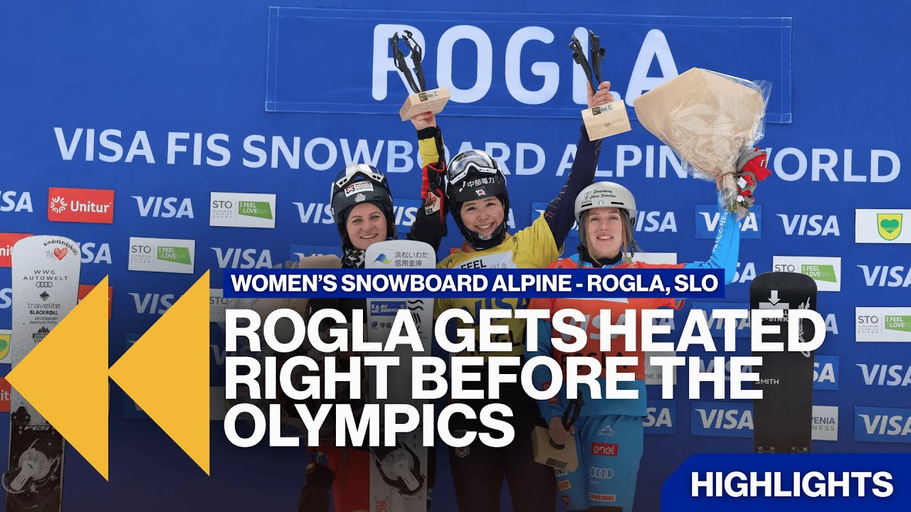 Racing ladies bring some heat to Slovenia | Highlights |  FIS Snowboard