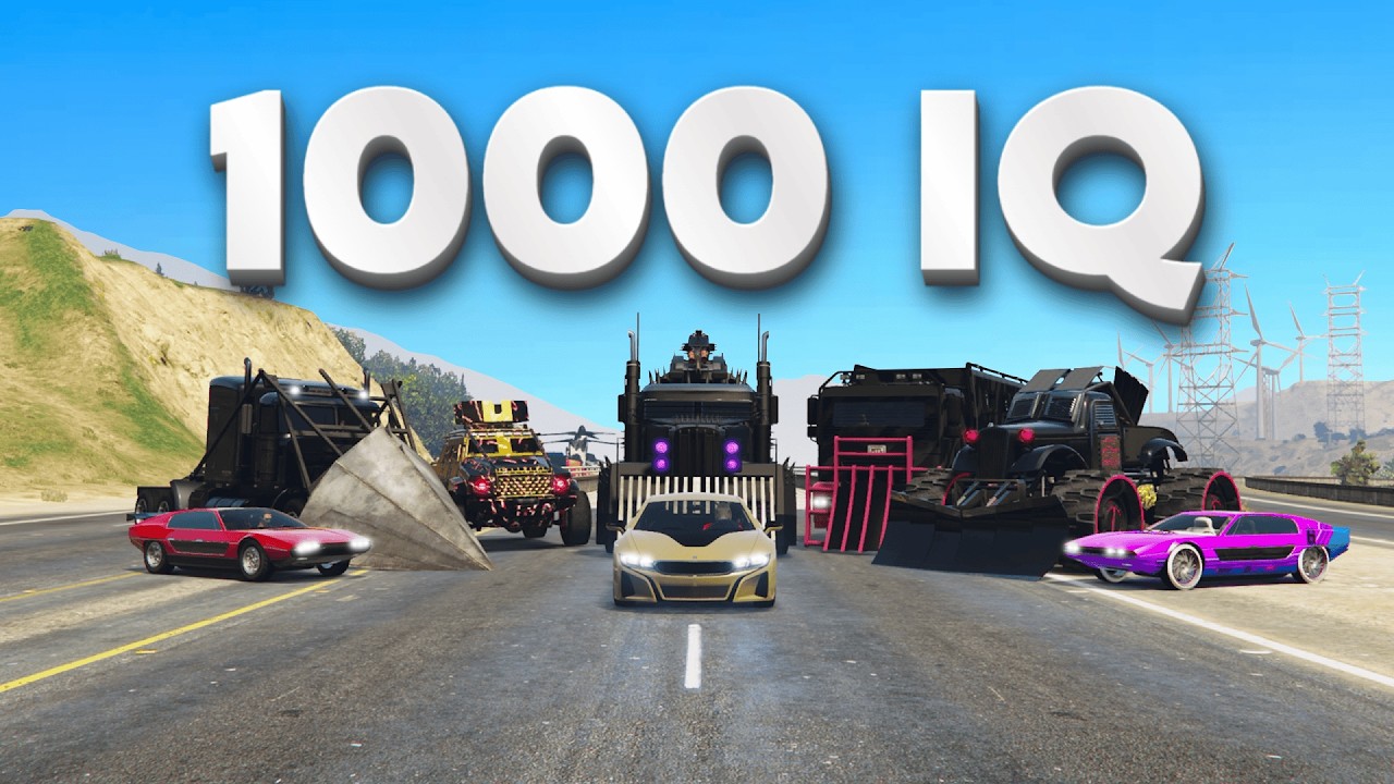 30 HUNTERS vs a 1000 IQ Manhunt Driver in GTA 5