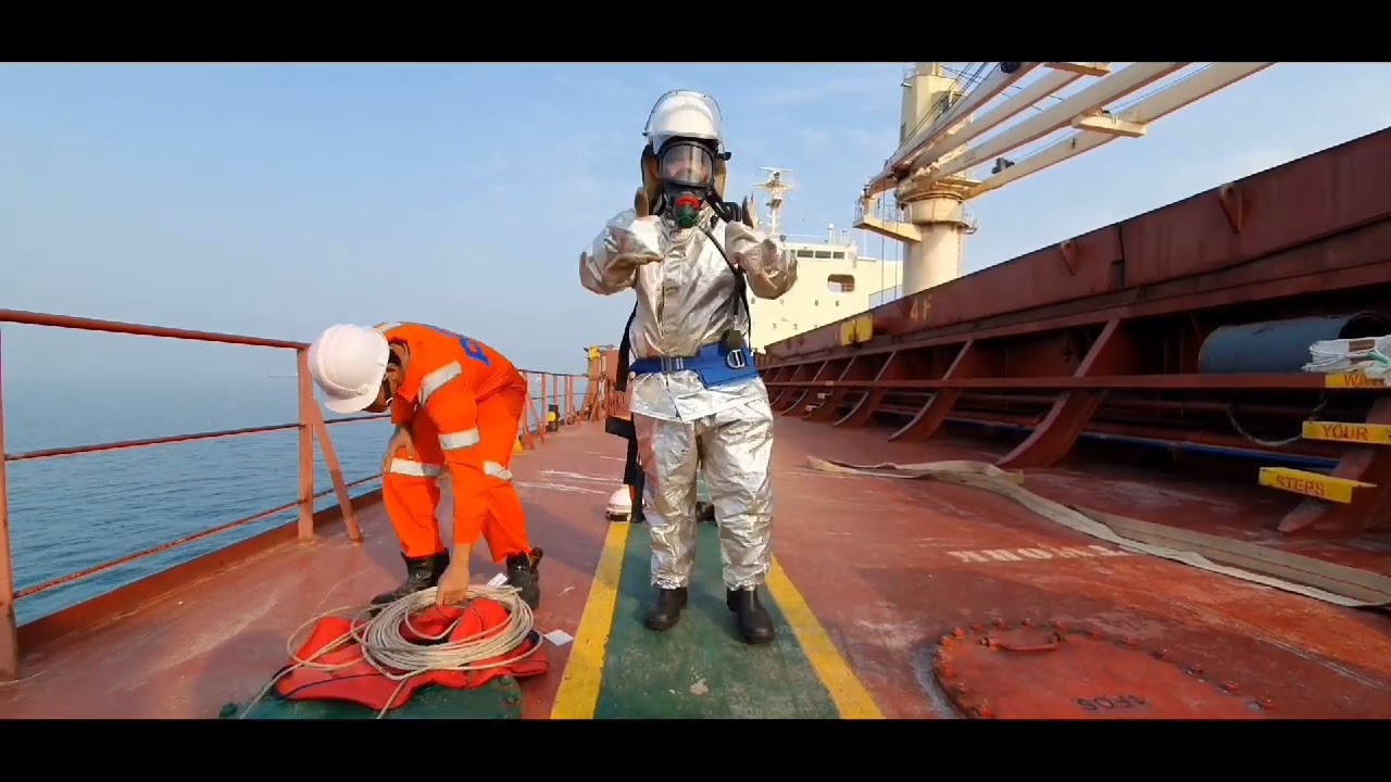 ONBOARD SHIP FIRE DRILL