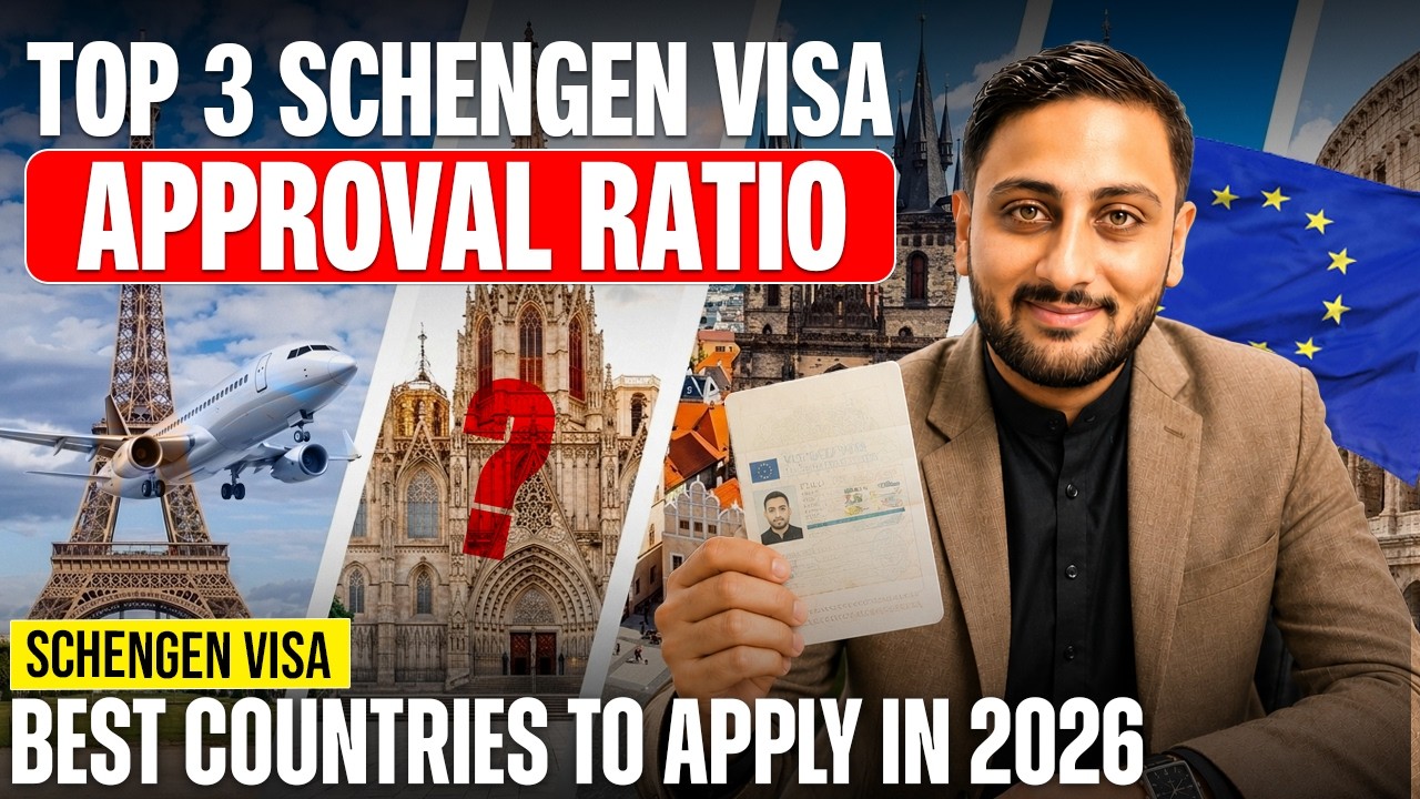Top 3 Schengen Visa Approval Ratio 2026 | Best Countries to Apply From Pakistan
