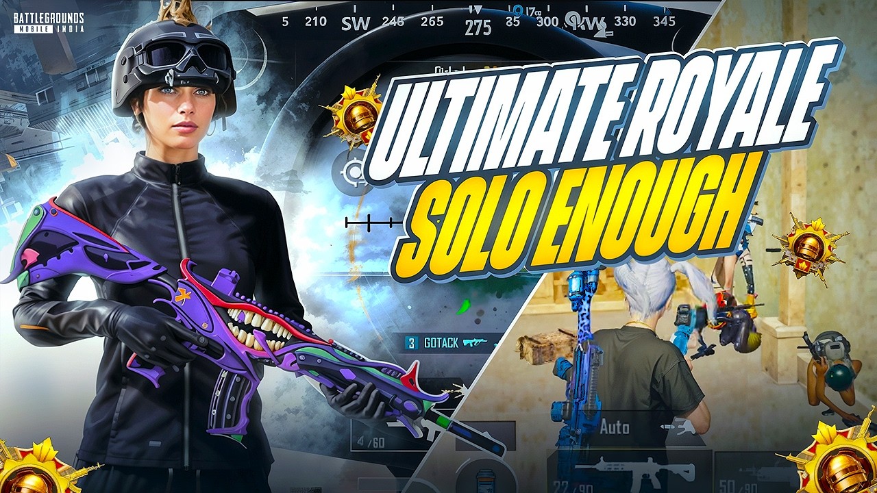 SOLO IS ENOUGH FOR ULTIMATE ROYALE | SOLO VS SQUADS | ULTIMATE ROYALE CLUTCHES