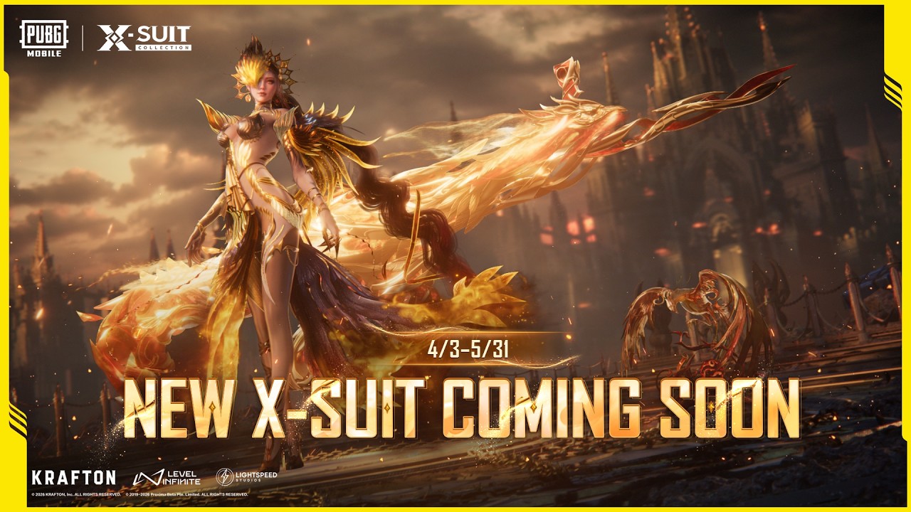 PUBG MOBILE | New X-Suit Phoenixtra X-Suit coming at 4/3