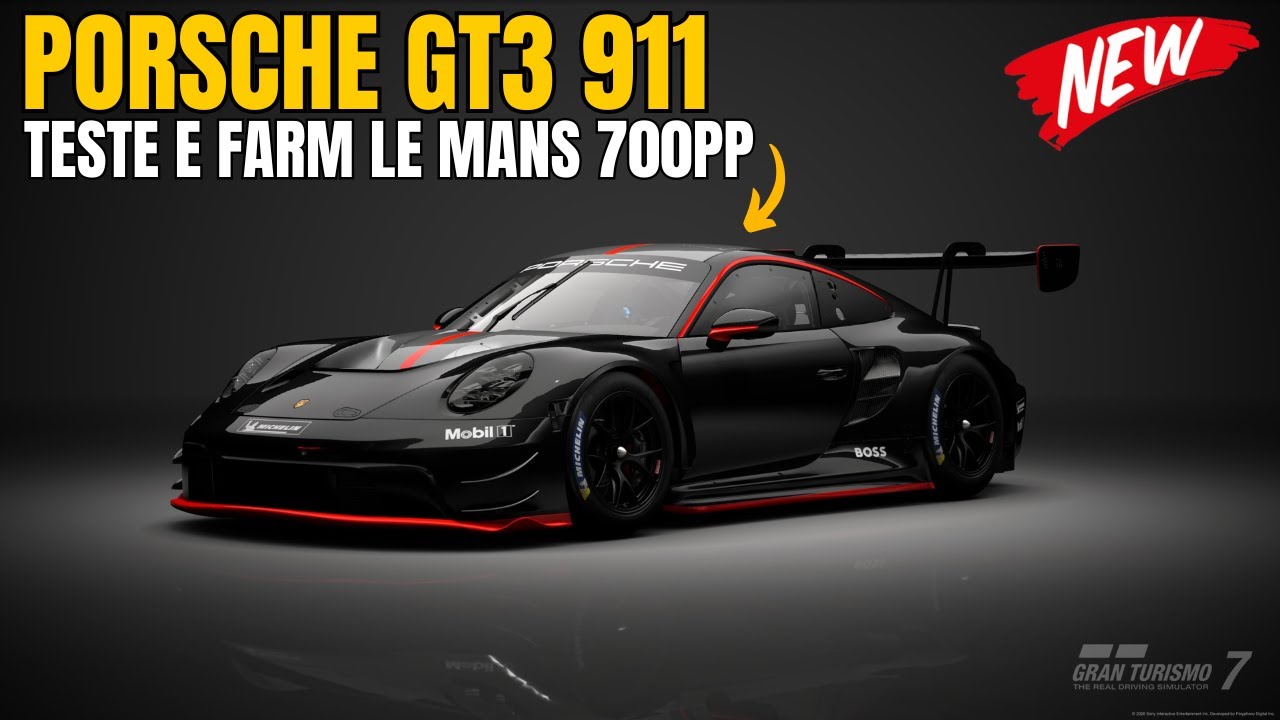GRAN TURISMO 7 | TESTE E FARM LE MANS 700PP | PORSCHE 911 GT3 R (992) '22