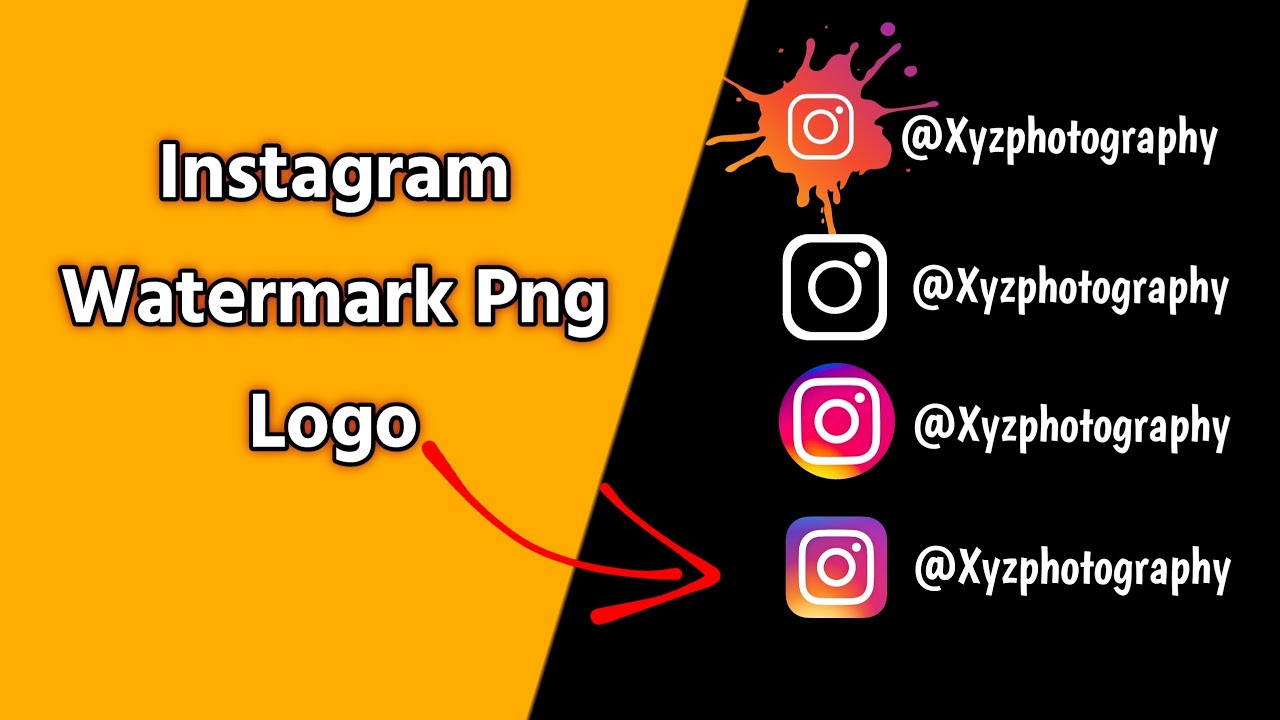 Instagram Watermark Logo Editing || How To Make Logo For Instagram Page || Instagram Watermark Logo