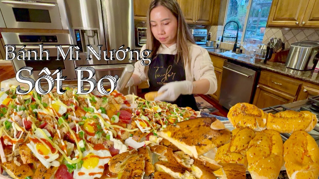 Món Ăn Chơi - Bánh Mì Nướng Sốt Bơ - Bánh Mì Nướng Sate  Lạ Miệng Ăn Là Ghiền