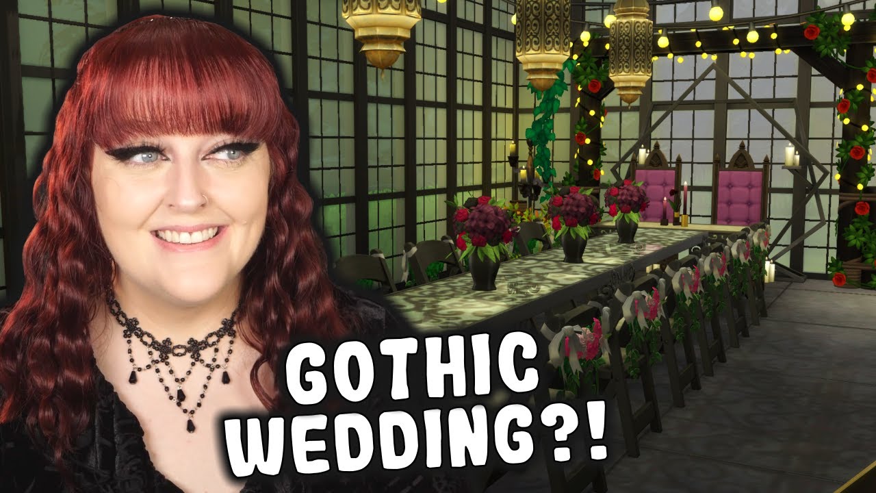 I built a Gothic Wedding Venue in The Sims 4