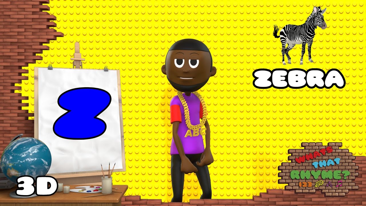 The Letter Z Hip Hop Song | Alphabet Rap Song A - Z | Nursery Rhymes 3D Animation | Rap Kids Songs