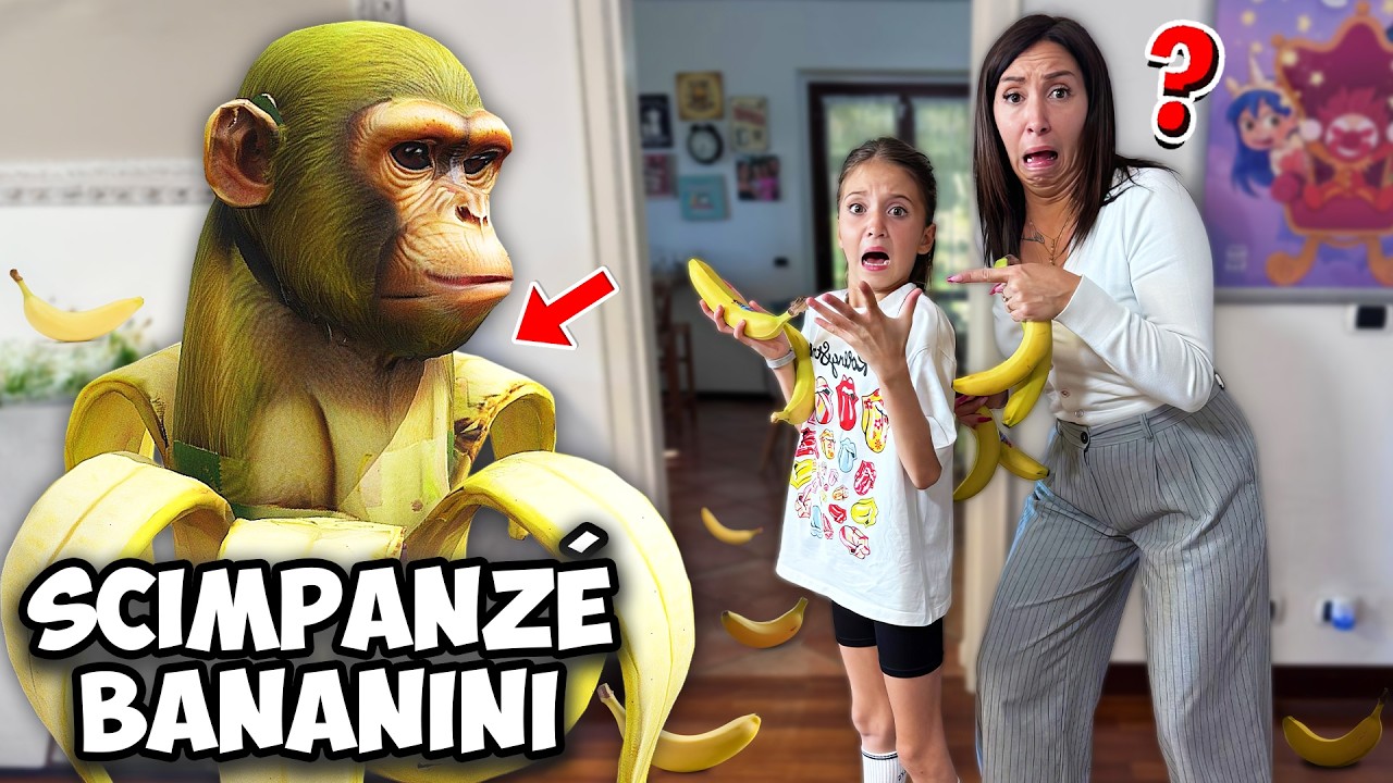 EPISODIO 1 : SHIMPANZE BANANINI E' ENTRATO IN CASA NOSTRA E CI STA LANCIANDO LE BANANE ADDOSSO…