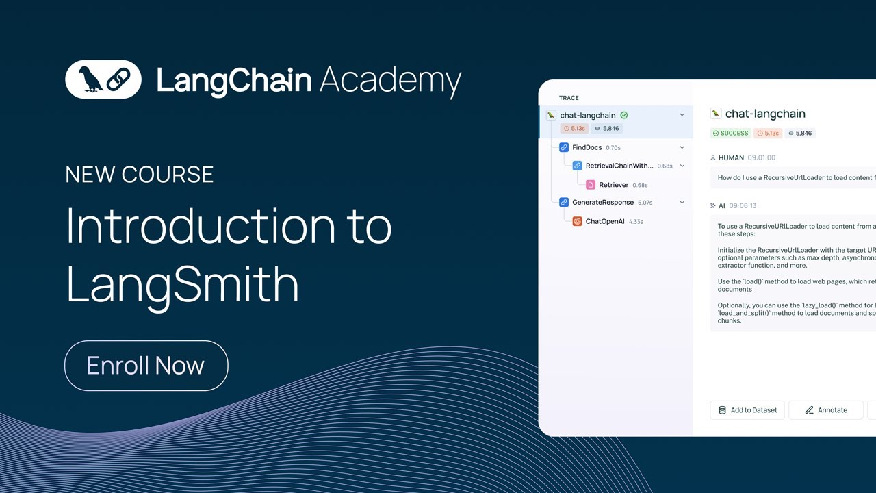 LangChain Academy New Course: Introduction to LangSmith