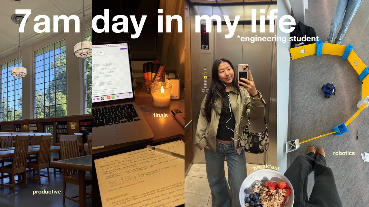 7am COLLEGE DAY IN MY LIFE 🎓workout routine, studying, productive motivation