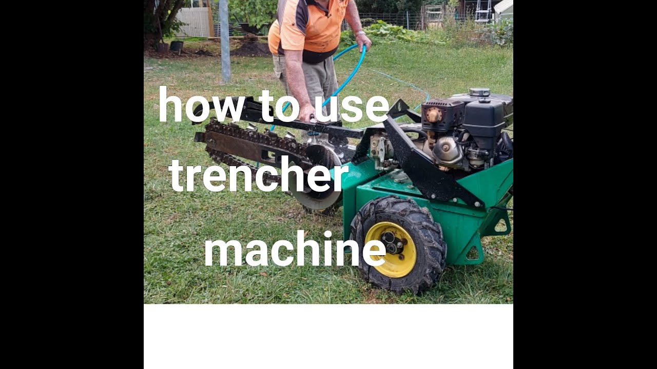 HOW TO USE TRENCHER MACHINE/MY FORTUNATE LIFE in AUSTRALIA