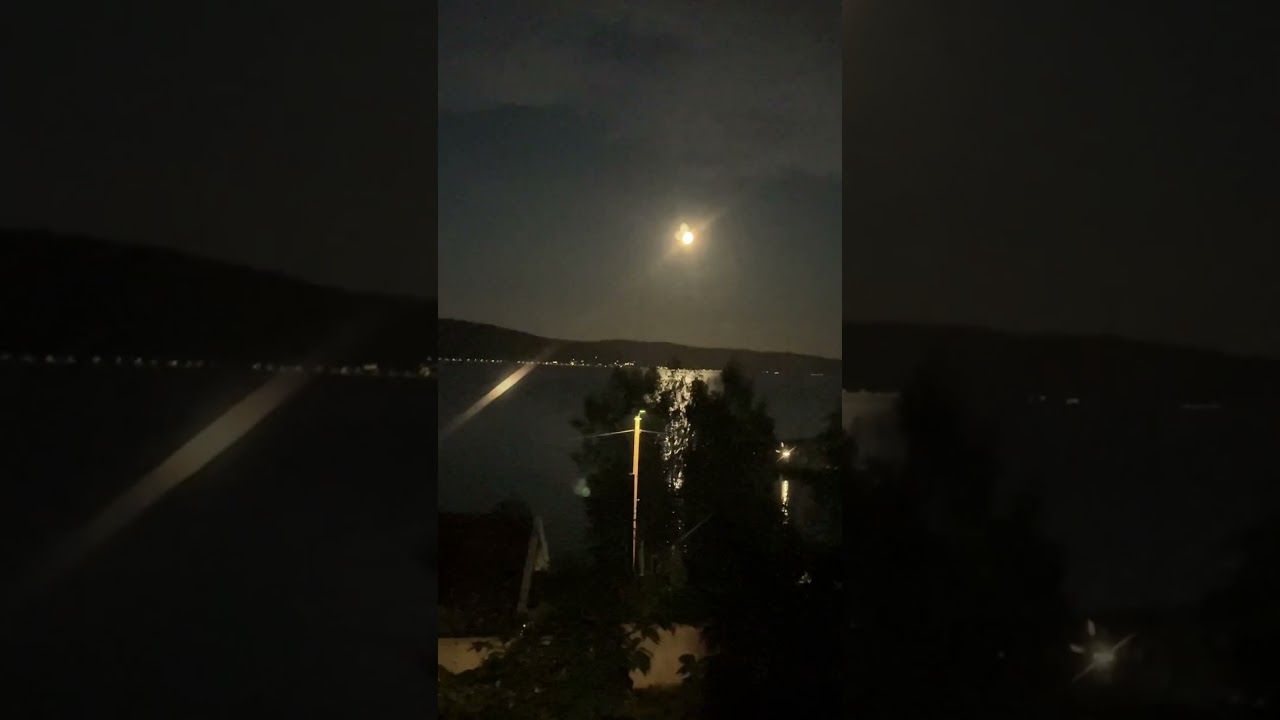 #moon #moonlight #sea #nature #norway