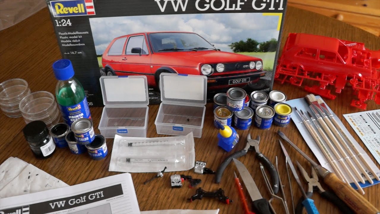 Revell VW Golf GTI Baukasten Vorbereitung Tipps und Tricks zum basteln
