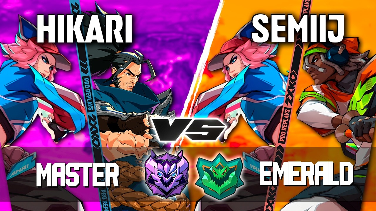 2XKO ▰ HIKARI (Yasuo-Ahri) vs SEMIIJ (Ahri-Ekko) ▰ 2XKO Pro level replays