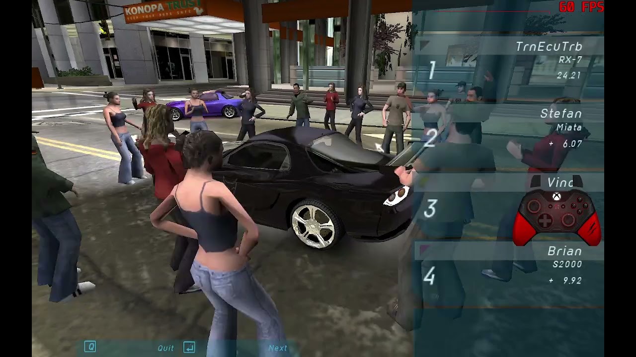 Need For Speed: Underground - Main Street Reverse - RX7 - No NOS/Uniques - Improved WR