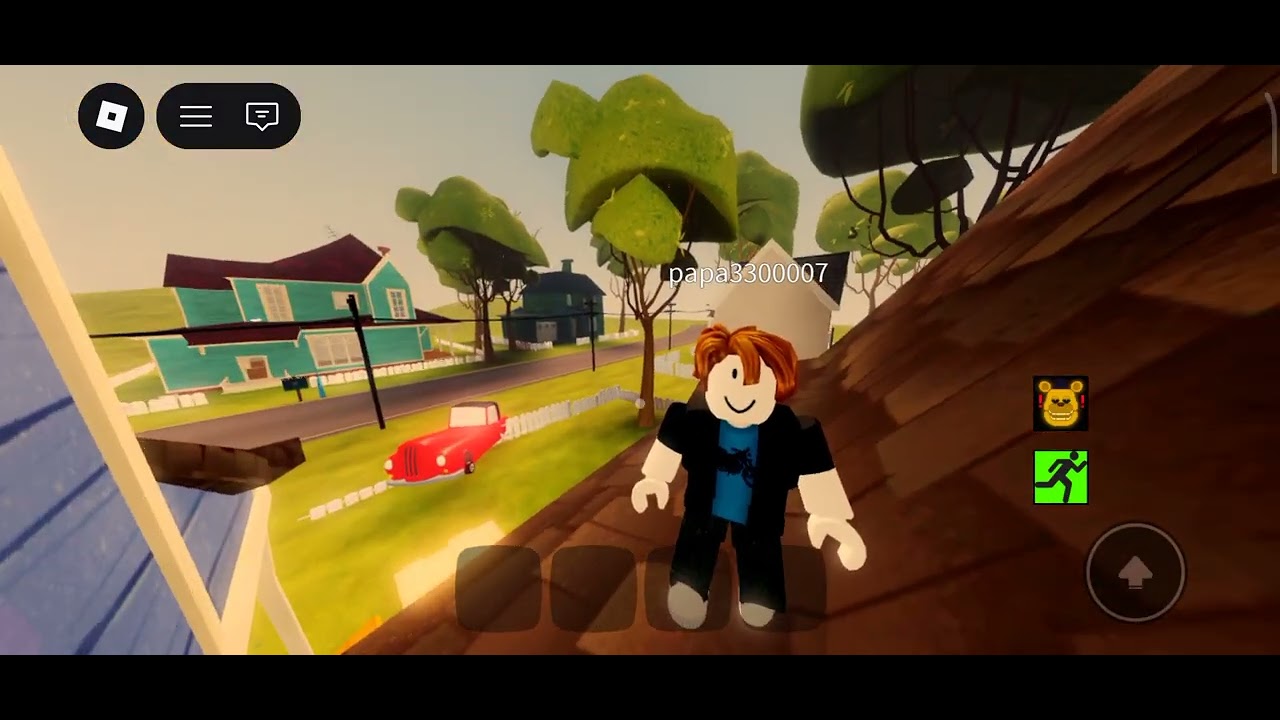 Jugando y escapando de fredbear hello neighbor :3 (ignoren lo del final pls Esque hubo problemas :c