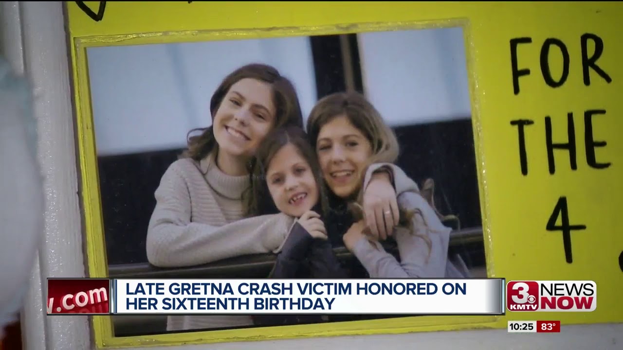 Late Gretna crash victim honored on what would've been her sixteenth birthday