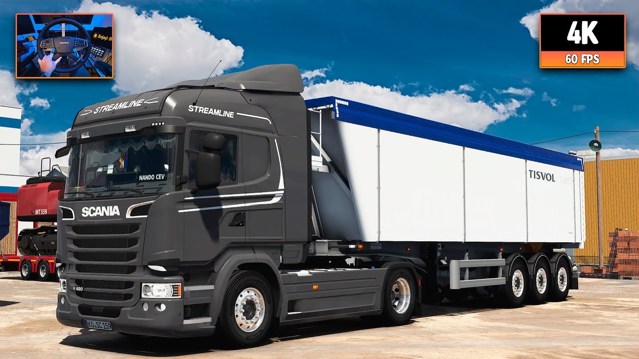 Scania R480 | Frankfurt - Salzburg | ETS2 1.55 4K + Wheel Cam