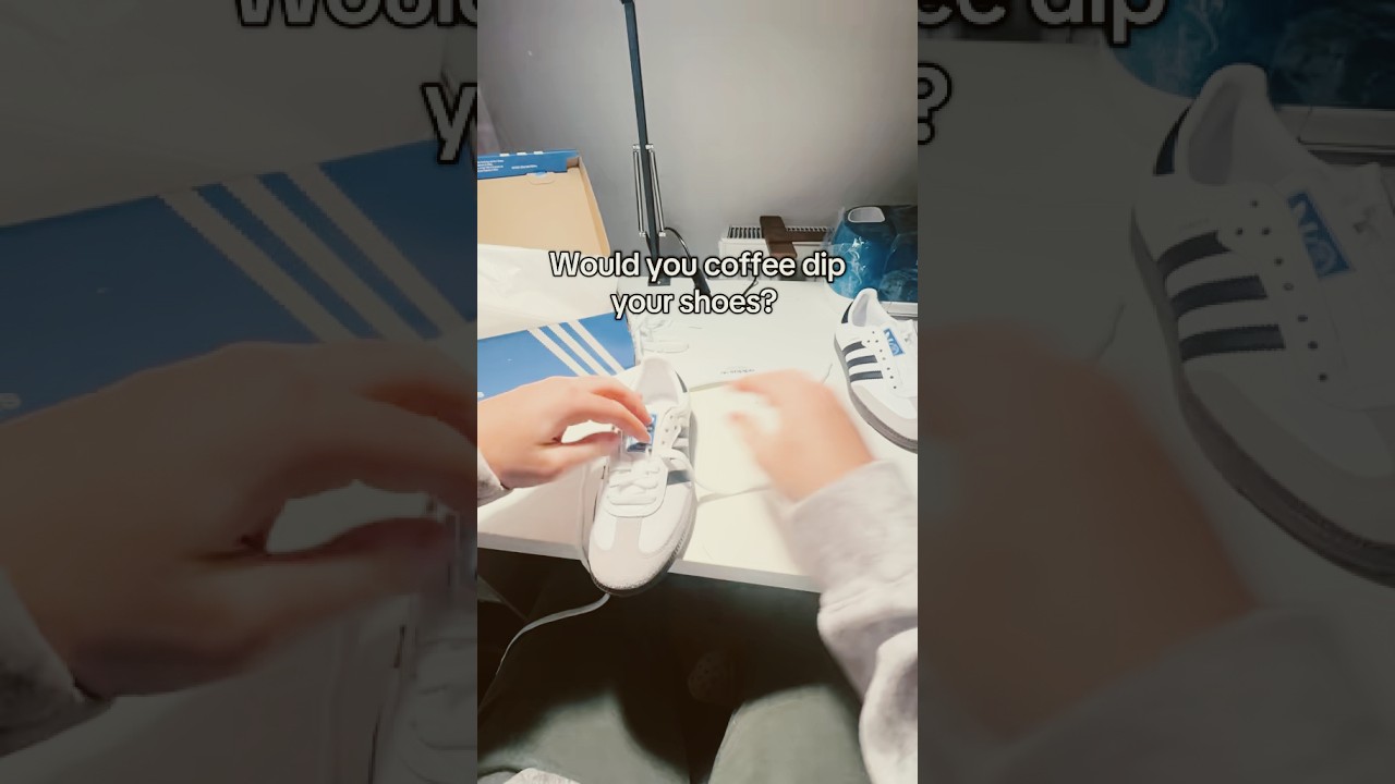 Would you coffee dye your shoes? 👟 ☕️ 