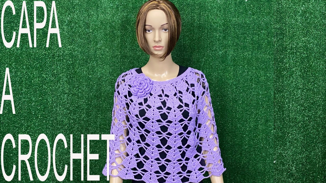 PASO A PASO PARA TEJER CAPA A CROCHET
