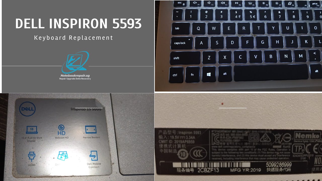 How To Replace Dell Inspiron 5593 Keyboard