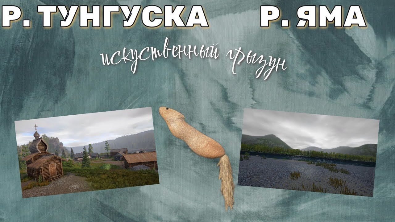 ИСКУССТВЕННЫЙ ГРЫЗУН р ЯМА, р ТУНГУСКА РУССКАЯ РЫБАЛКА 4.Belka,Yama River,Tunguska Russian fishing 4