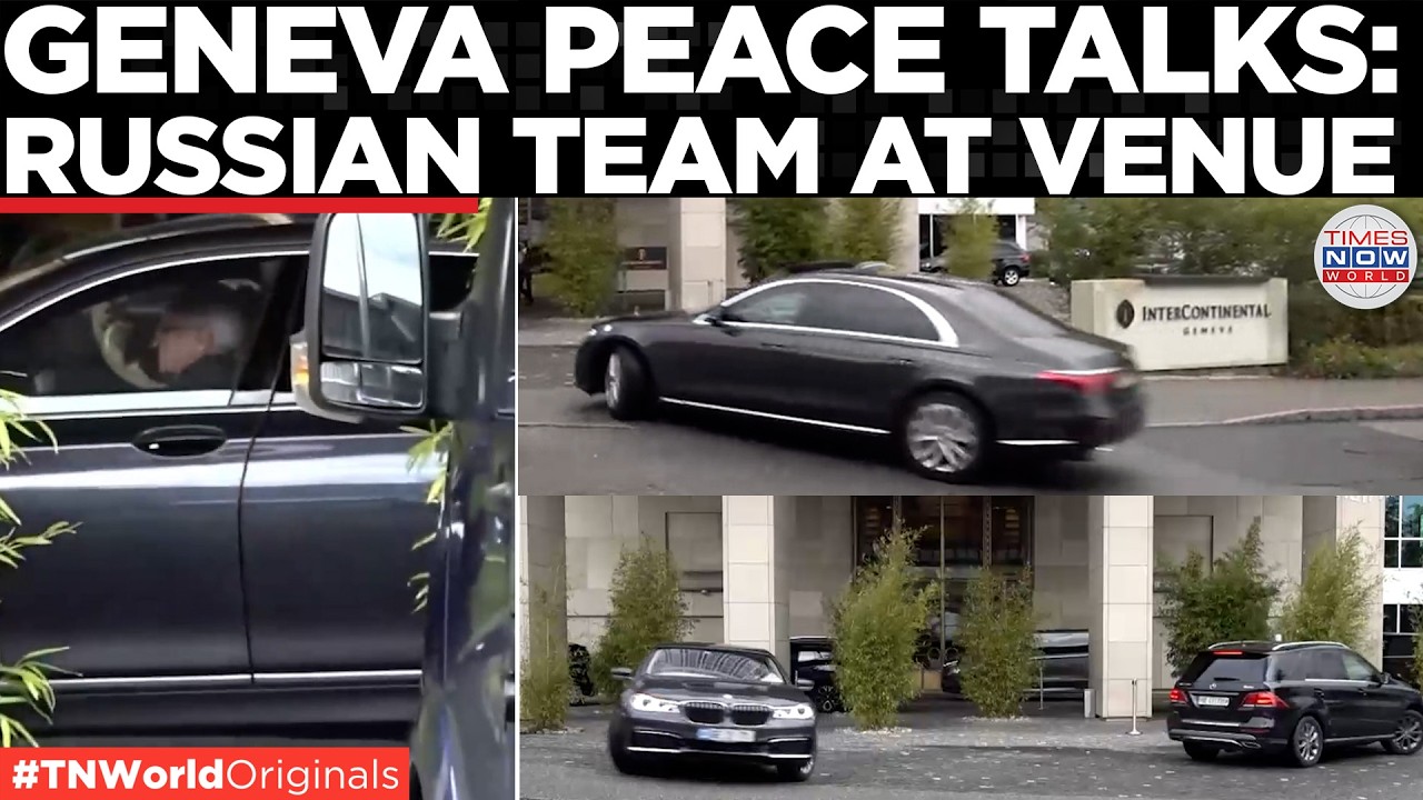 WATCH: Russian Delegates Arrive At Venue In Geneva For Crucial Ukraine Talks | World News
