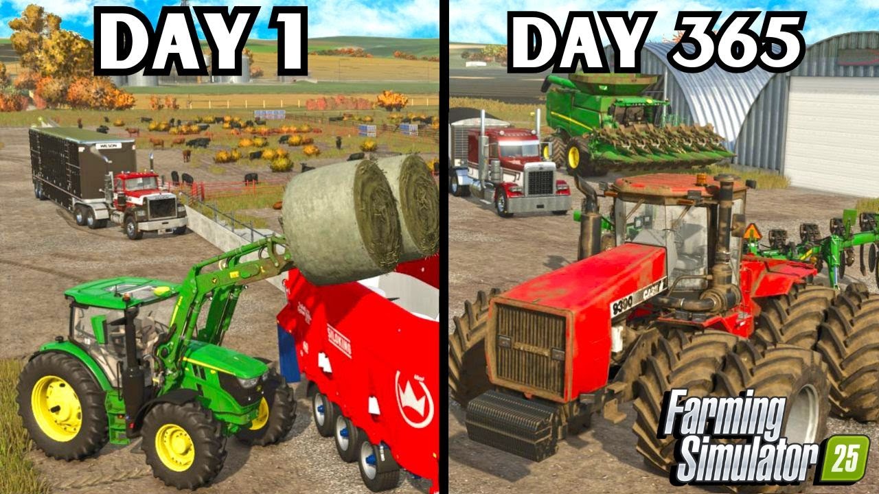 I Spent 1 Year Starting The Biggest Cattle Farm? | Farming Simulator 25