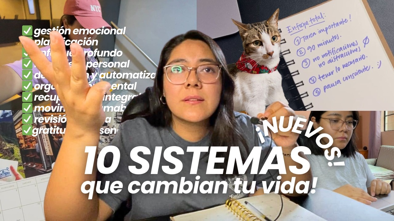 10 sistemas prácticos para organizar tu vida (parte 2) | equilibrio, dinero, energía y gratitud