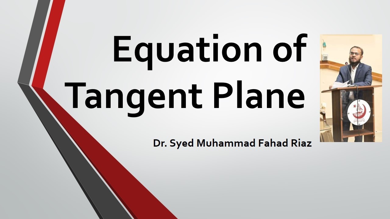 Equation of Tangent Plane