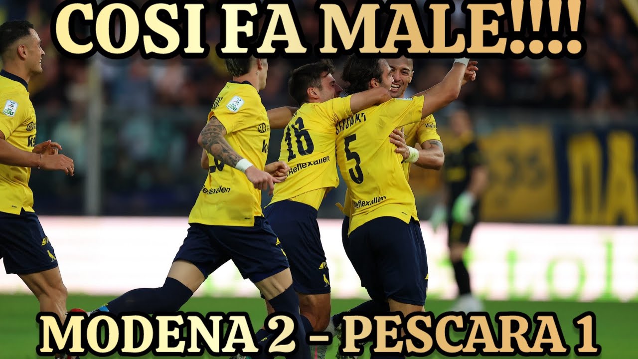 COSÌ NO!!! Modena-Pescara 2-1, stiamo migliorando tanto!!