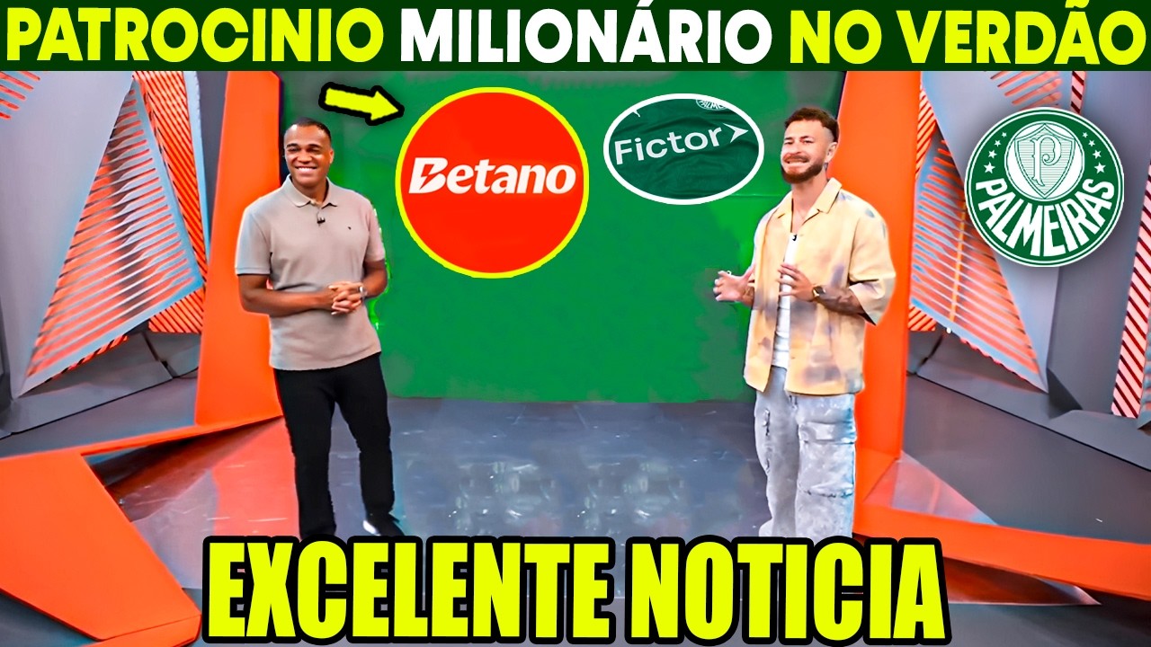 GLOBO ESPORTE PALMEIRAS! NOVO PATROCINADOR DO VERDÃO! NINGUÉM ESPERAVA! NOTÍCIAS DO PALMEIRAS