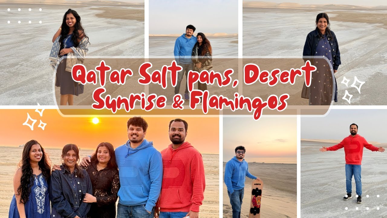 Qatar Salt Pans | Desert Sunrise, Flamingos & Hidden Natural Beauty 🇶🇦