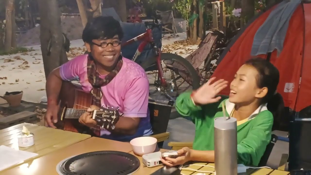 น้องธิดาลาวซ้อมเพลงใหม่อีกแล้ว วอนหลวงพ่อใหญ่ชัยมงคล #ธิดาลาว