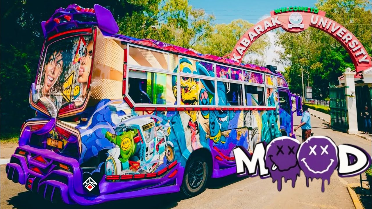 purple university bus