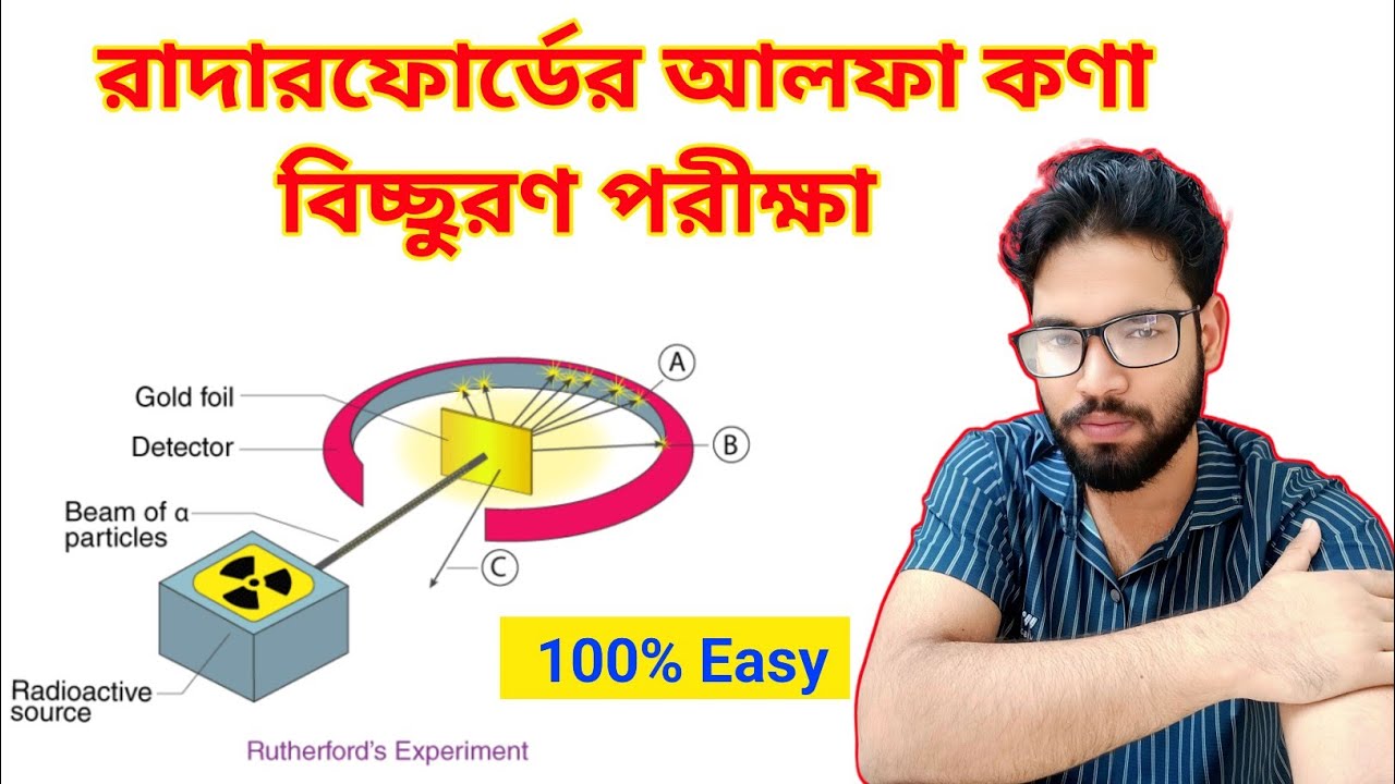 রাদারফোর্ডের আলফা কণা বিচ্ছুরণ পরীক্ষা।। নিউক্লিয়াস আবিষ্কার ।।  HSC & SSC chemistry ।।