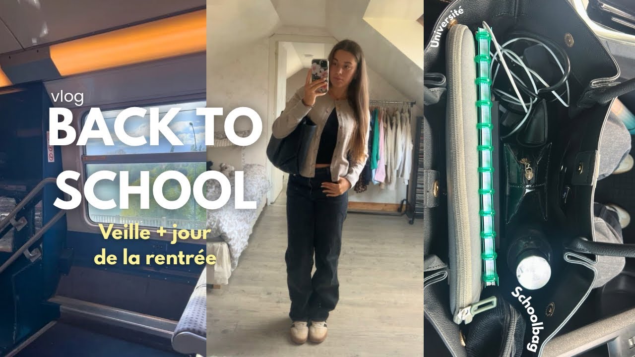 BACK TO SCHOOL veille + jour de la rentrée | vlog