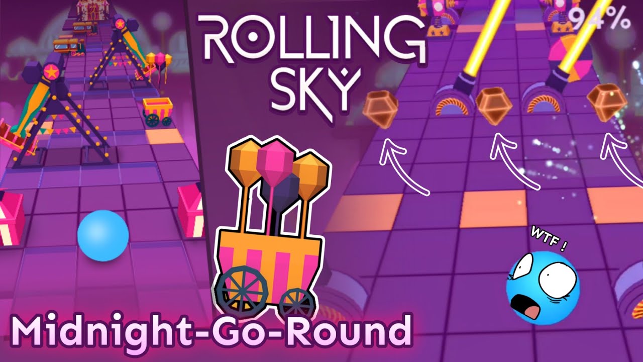 [The CHAOTIC Backward ⏪] Rolling Sky - Midnight-Go-Round
