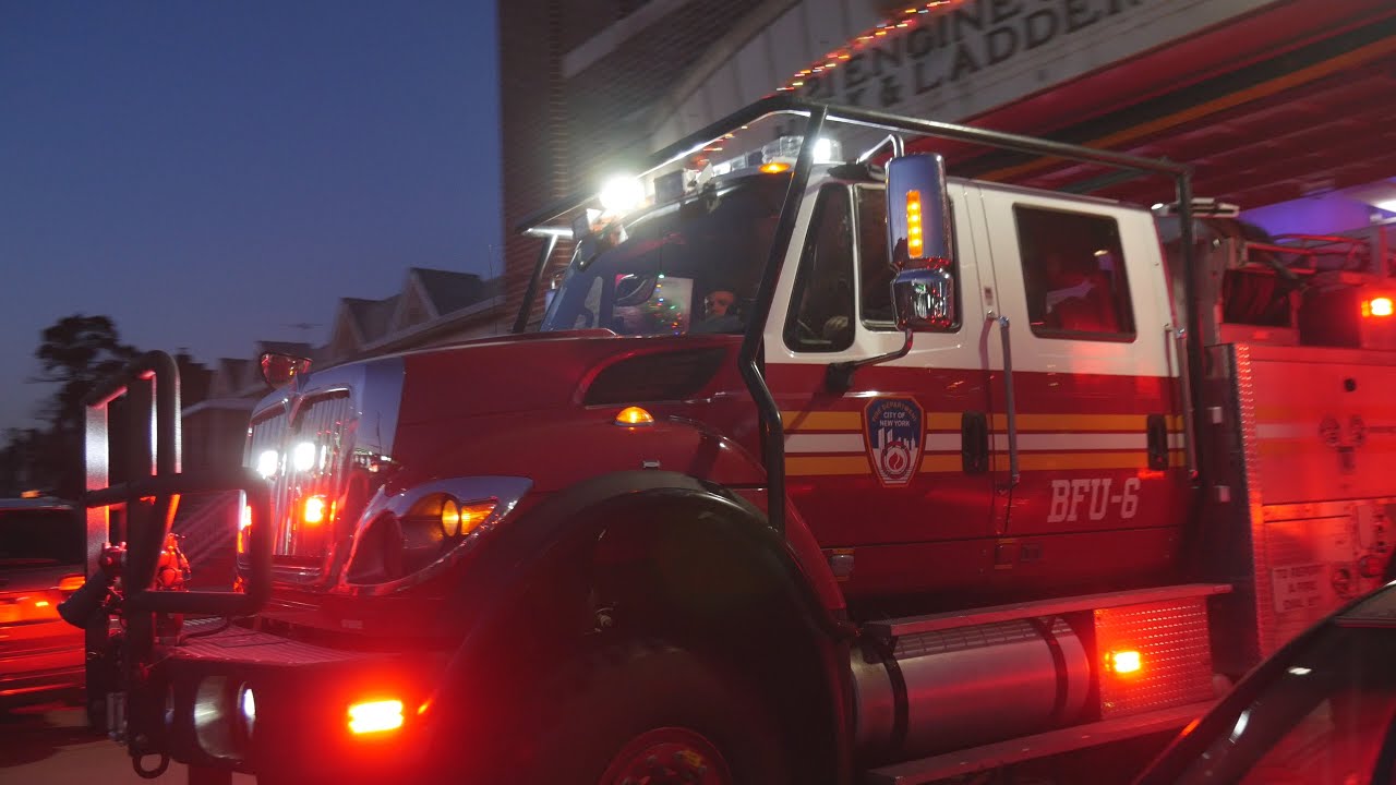 [HORN + EXTREMELY RARE!!] Brush Fire for FDNY Engine 321 and BFU 6 12/21/22