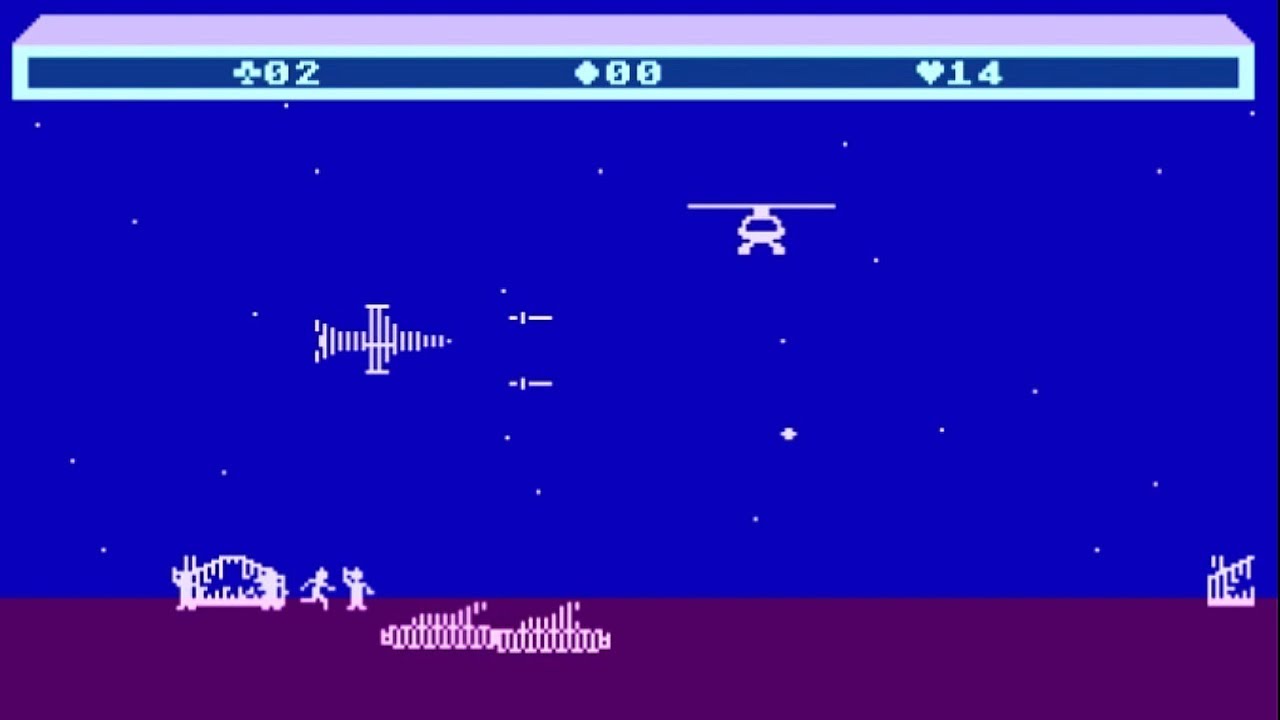 Atari XL/XE - Choplifter! [1982]