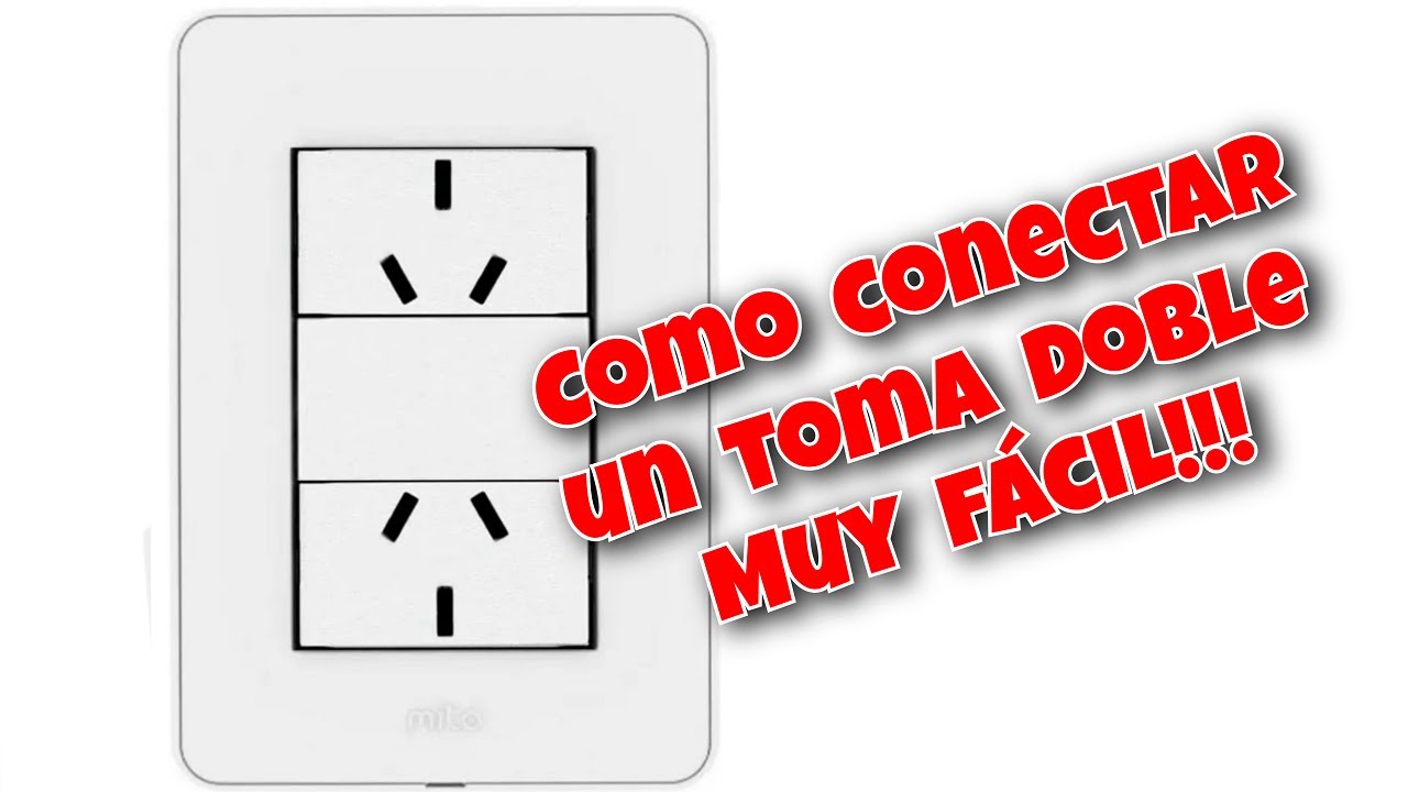COMO INSTALAR UN TOMACORRIENTE DOBLE