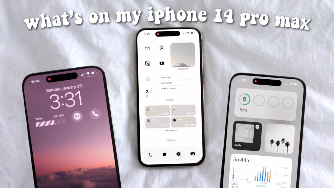 What's On My iPhone 14 Pro Max 2023 | aesthetic & minimal ☁️