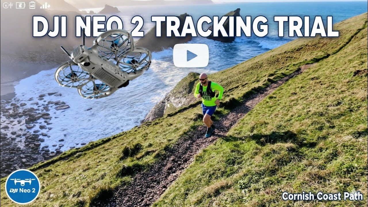 Running with the DJI Neo 2 - Coast path avoidance & tracking trial