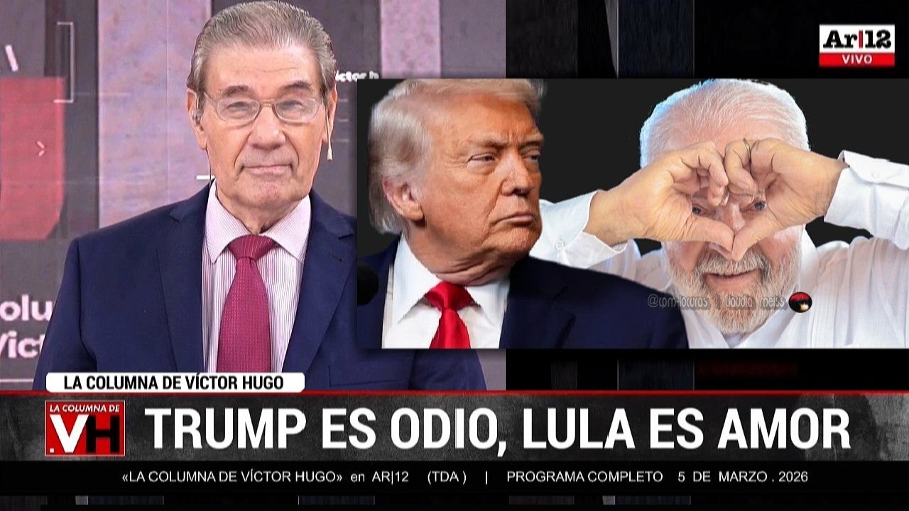 «LA COLUMNA DE VÍCTOR HUGO» en AR|12 (TDA) | Programa completo  5 de marzo 2026