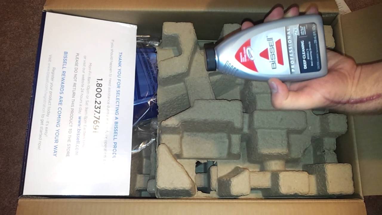 Bissell deep clean lift off unboxing.