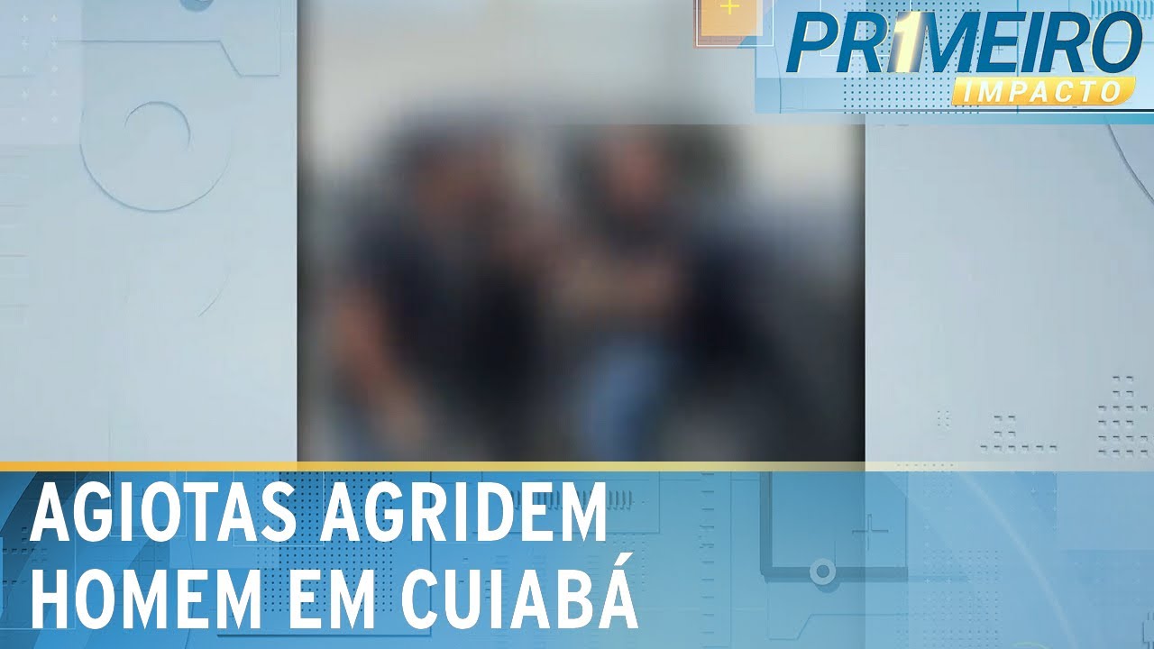 Homem é agredido por quadrilha envolvida com agiotagem em Cuiabá (MT) | Primeiro Impacto (17/08/23)