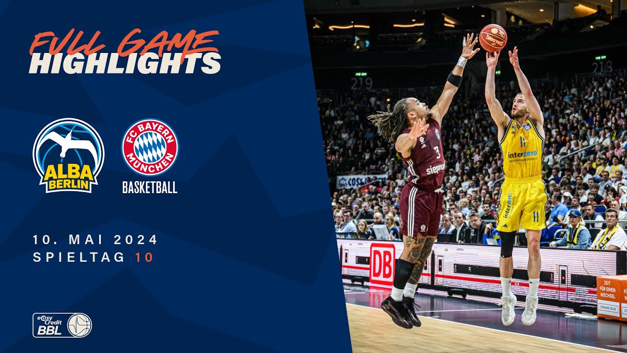ALBA BERLIN vs. FC Bayern München Basketball - Full Game Highlights - Spieltag 10, 2023/24